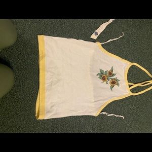 American eagle sunflower halter top